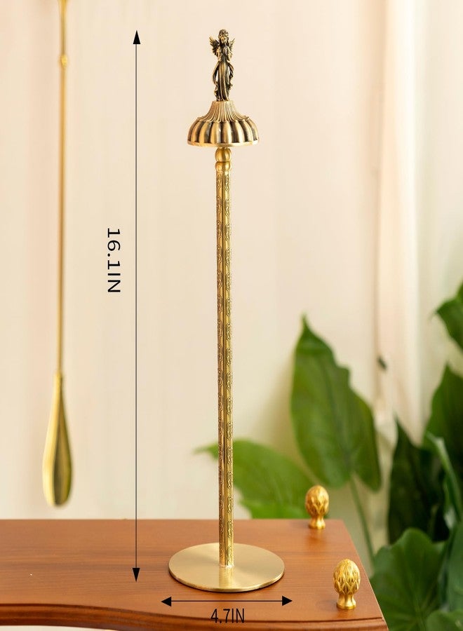 YACSNBF 1 Luxurious Brass Angel Paper Towel Holder countertop, Kitchen Bathroom Gold Paper Towel Holder - Sturdy, Durable, Elegant Kitchen and Bathroom Home Decoration - Image 3